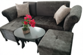 SILLON EN L CON BUTACO Y CENTRO DE MESA