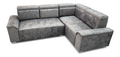 SALA SILLON EN L COLOR GRIS