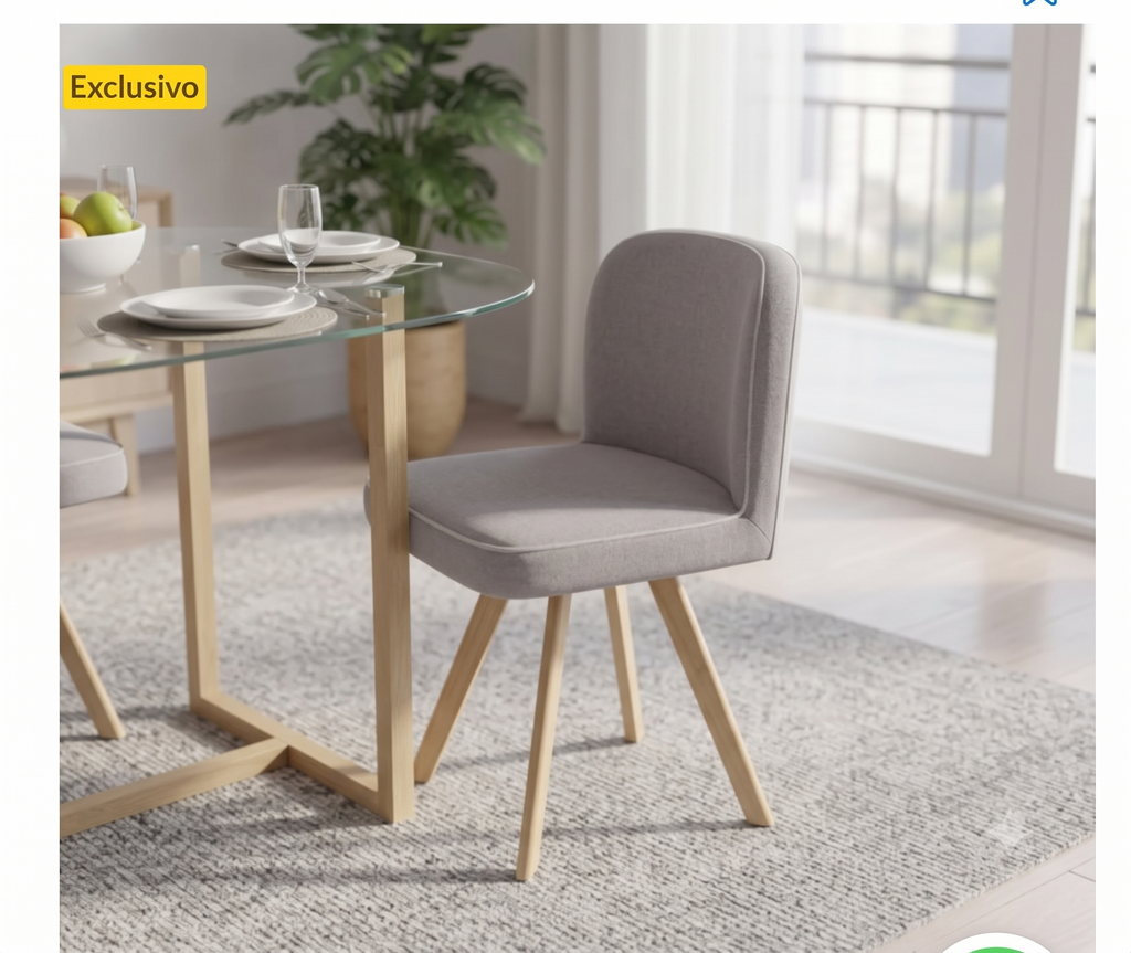 Comedor Redondo Minimalista (4 Puestos)